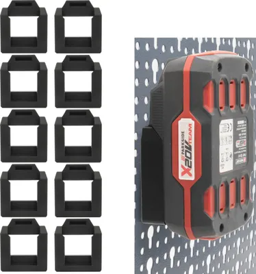 Produktbild von 10x Akku Halter für Parkside 20V für Küpper Lochwand Halterung Wandhalterung Lidl