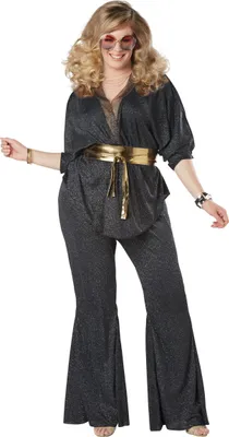 Obrázok produktu pre Disco kostým plus size 70. rokov karnevalový kostým vo veľkých veľkostiach - XXL