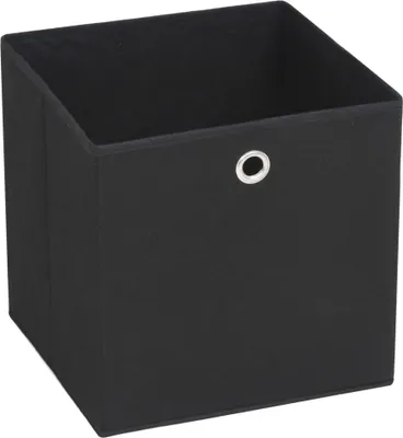 Immagine prodotto di vidaXL Scatole portaoggetti 4 pz. Tessuto non tessuto 32x32x32 cm Nero