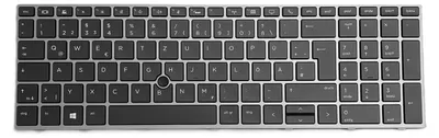 Produktbild von DEUTSCHE-Tastatur Schwarz , Grau Frame mit Trackpoint für Asus ZBook 17 G6 6CK23AV