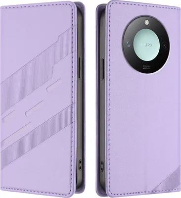 Obrázek produktu pro Pouzdro pro Honor X9C Smart,Polyuretankožené peněženkové pouzdro s přihrádkou na karty a funkcí stojánku Violett