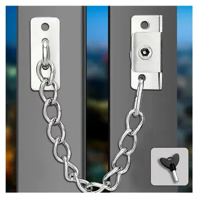 Produktbild von Türkette aus Edelstahl für Fenster und Türen