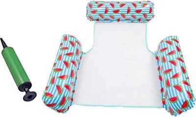 Produktbild von Opblaasbare Schwimmhochsitz - Schwimmen - Handpomp - 3-Rohre - Schwimmhochsitz für Strand und See