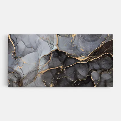 Produktbild von ARTHUB® Leinwandbild 60x120 cm, Abstract Marble | Wohnzimmerdekoration, Hängende Bilder, Wanddekoration, Heimdekoration, Abstrakte, Marmor