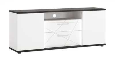 Image de Armoire RTV moderne avec portes et tiroirs pour le salon Venezia