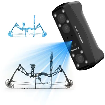 3D-Scanner, WLAN 6, 90 FPS, markerfrei, Vollfarbe