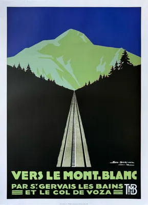 Immagine prodotto di Verso il Monte Bianco - Dorival - Poster 50x70 cm