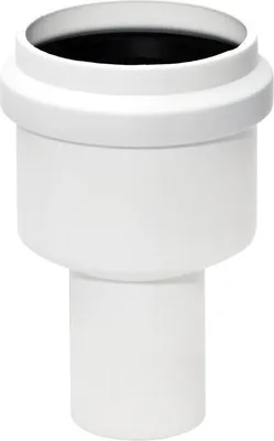 Obrázok produktu pre Biela redukcia potrubia 50/40 mm