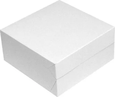 Produktbild von 10x Kuchenkarton - Tortenkarton 30x30x10cm weiß