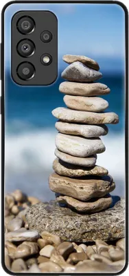 Produktbild von König Design Hülle kompatibel mit Samsung Galaxy A33 5G Kunststoff Soft Handyhülle - Handy Case Steine