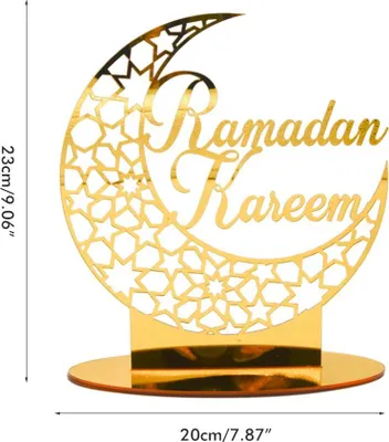 Image de Eid Mubarak Acrylic Ornament Ramadan Decorations for Home Muslim Party Supplies Eid Ramadan Gifts