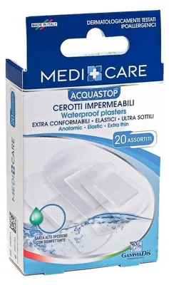 Immagine prodotto di Cerotto Medicare Antiacqua Assortiti 20 Pezzi