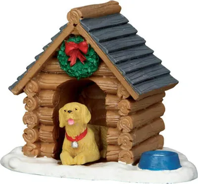 Productafbeelding van Kerstfiguur Log cabin dog house LEMAX