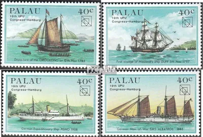 Produktbild von Briefmarken Palau-Inseln 1984 Mi 51-54 (kompl.Ausg.) postfrisch Weltpostkongreß