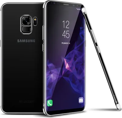 Image de Étui de protection transparent argenté pour Samsung Galaxy S9