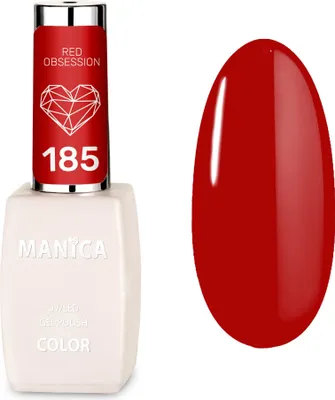 Obrázok produktu pre Manica LED/UV hybridný lak 10ml - Red Obsession - 185