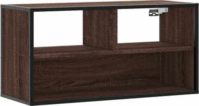 Produktbild von TV-Schrank Braun Eiche 80x31x39,5 cm Holzwerkstoff und Metall
