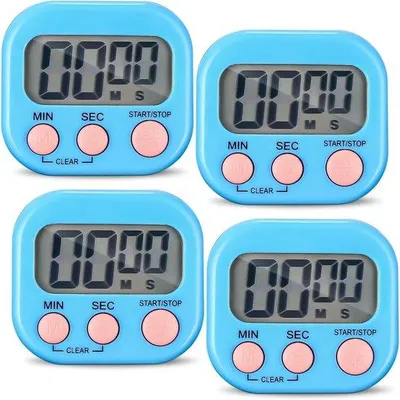 Obrázek produktu pro Sada digitálních magnetických kuchyňských hodin s hlasitým alarmem a LCD displejem
