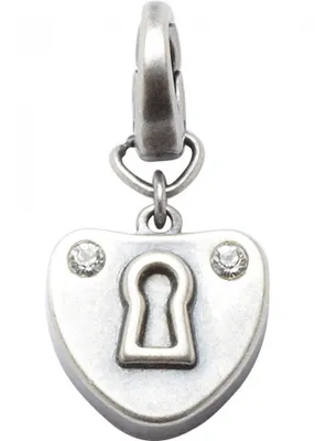 Produktbild von Fossil JF88012 Charms Damen Charm JF 88012 Stahl mit weißen Zirkonia