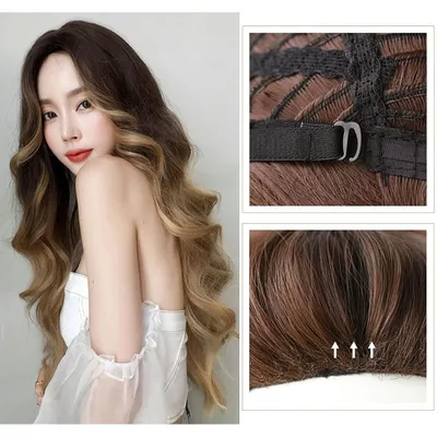 Produktbild von Elzusha – Synthetische, lange Perücke mit lockeren Locken