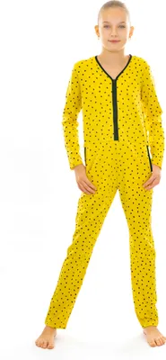 Produktbild von Mädchen Jumpsuit Pyjama Lang Gelb