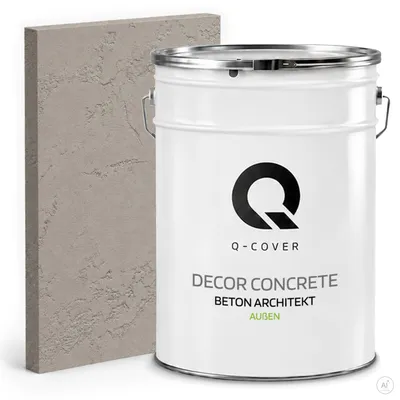 Immagine prodotto di Beton Architekt 15 Kg 10 m2 Grigio chiaro 15 kg 10m2 | Intonaco decorativo | Intonaco a spatola | Composto pronto per l'uso Aspetto del calcestruzzo Calcestruzzo decorativo esterno
