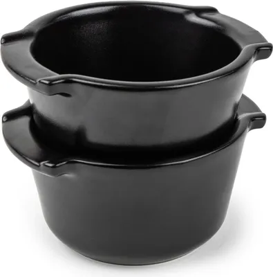 Produktbild von PEUGEOT 2er Set Mini Auflaufform APOLLIA 11cm Satinschwarz Backofen Dessertform