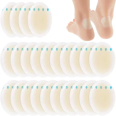 Imagen del producto de Apósitos hidrocoloides en gel, 24 unidades, almohadillas para el talón, para dedos y pies
