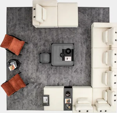Produktbild von Wohnzimmer Möbel Polstergarnitur Wohnlandschaft Ecksofa Sessel Textilsofas
