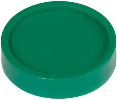Image de MAUL Aimant rond 10 pièces 1 kg Plastique Ferrite incassable Laqué Ø 2,9 x 1,2 cm Vert