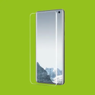 Produktbild von 2x Hybrid TPU Premium gebogene Panzerfolie Folie für Samsung Galaxy S10 G973F 6.1 Zoll