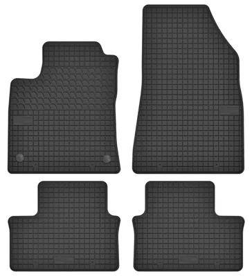 Produktbild von Gummi-Fußmatten für Renault Clio V 2019- (Schrägheck) – 4-tlg, Schwarz, passgenau – Wielganizator SolidTread