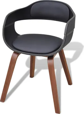 Produktbild von vidaXL Esszimmerstühle 6 Stk. Schwarz Bugholz und Kunstleder