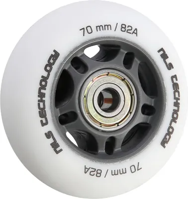 Immagine prodotto di NILS ExtremePoliuretano70x24 82A ruote opache con cuscinetti ABEC 9, bianco, 4 pz