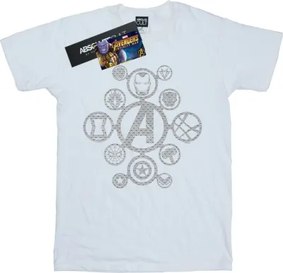 Produktbild von Marvel - "Avengers Infinity War" T-Shirt für Herren BI12526 (3XL) (Weiß)