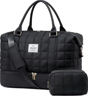 Produktbild von LOVEVOOK Weekender Reisetasche Damen mit Schuhfach & Nassfach, Schwarz