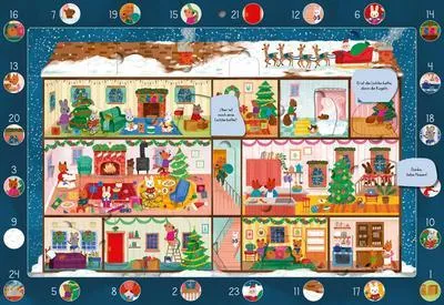 Produktbild von Mein Wimmel-Adventskalender: Im Weihnachtshaus