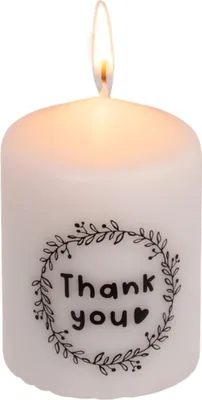 Zdjęcie produktu dla Stumpenkerze, Thank you