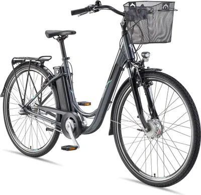 Produktbild von Telefunken E-Bike RC830 28 Zoll mit 3-Gang Shimano Nabenschaltung / Frontmotor 250W / Sitzrohrakku 531,3 Wh / anthrazit