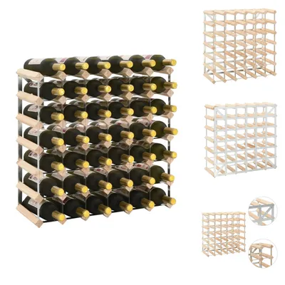 Image de vidaXL Casier à vin pour 42 bouteilles Pin massif - Casiers à vin