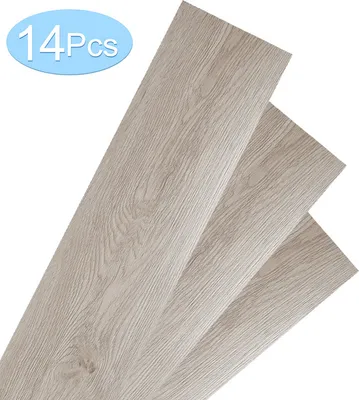 Obrázek produktu pro Yakimz vinylová podlaha PVC prkno, samolepicí laminát, 14 kusů, cca 2m², bílý dub
