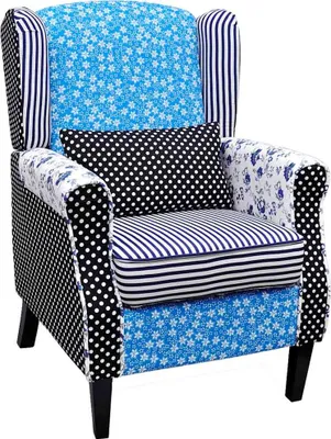 Produktbild von vidaXL Sessel mit Patchwork-Design Stoff