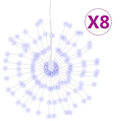 Obrázok produktu pre Vianočná svietiaca hviezda 140 LED 8 ks modré 17 cm