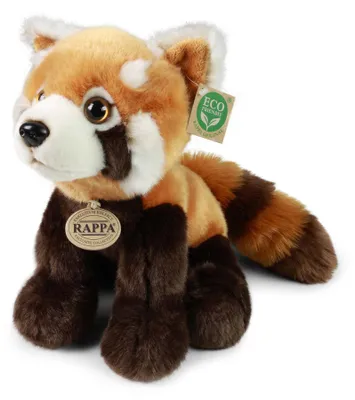 Image de Panda en peluche rouge  28 cm ÉCOLOGIQUE