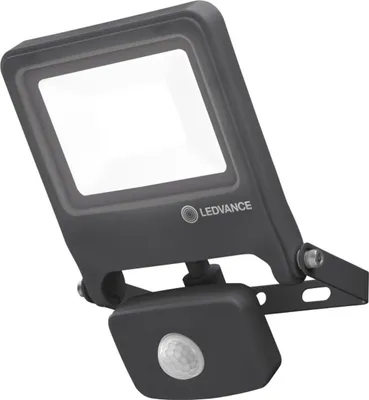 Produktbild von LEDVANCE LED-Außen-Strahler Sensor 20W 840 1m Zul, Wandbeleuchtung für den Außenbereich, Grau, Aluminium, Glas, IP44, Fassade, Garage, I