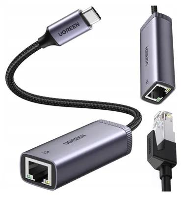 Immagine prodotto di Adattatore di rete Ugreen Cm483 da Usb-C a Rj45 (grigio)