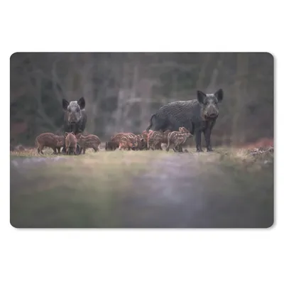 Produktbild von MuchoWow® Mauspad Mousepad Tier - Wildschwein - Wald 27x18 cm - Mousepads - Maus Mat - Pad - Mausunterlage - Büroartikel - Desk Matten
