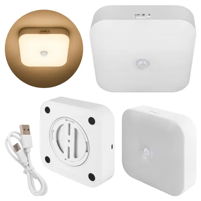 Produktbild von MasterLED Akku-Deckenleuchte mit Bewegungsmelder PIR 5W 500lm USB-C 4000K Weiß