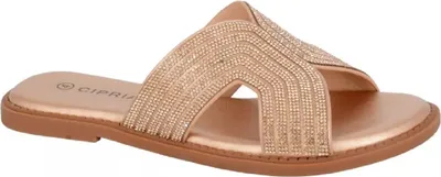 Image de Cipriata - Damen Sandals "Celina" DF2509 (42 EU) (Gold)