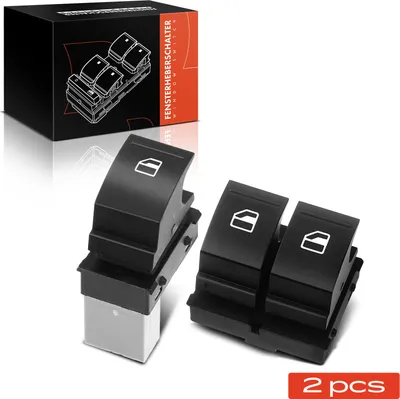 Obrázok produktu pre Frankberg 2x spínač elektrického ovládania okien predný pravý ľavý pre VW Golf 5 6 Passat Caddy 3 Seat Altea